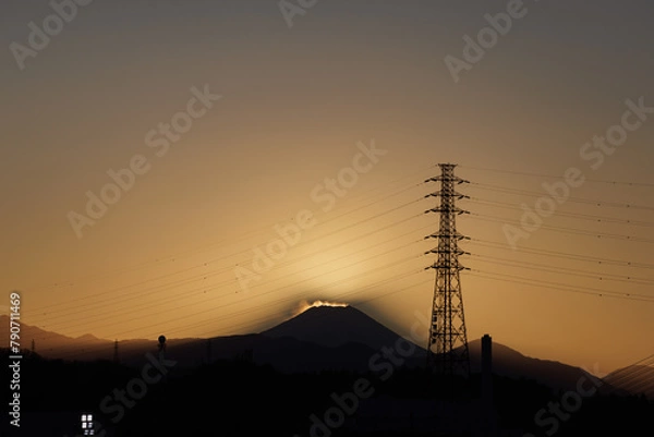 Obraz 富士山_夕方