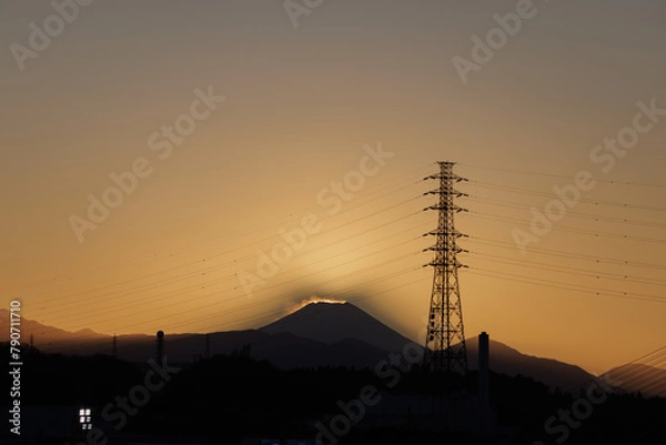 Obraz 富士山_夕方