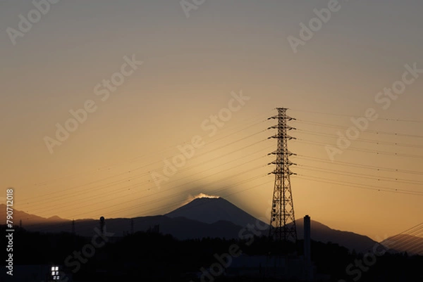 Obraz 富士山_夕方