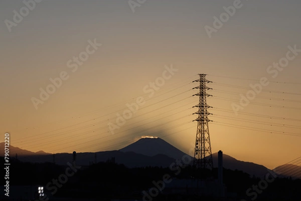 Obraz 富士山_夕方