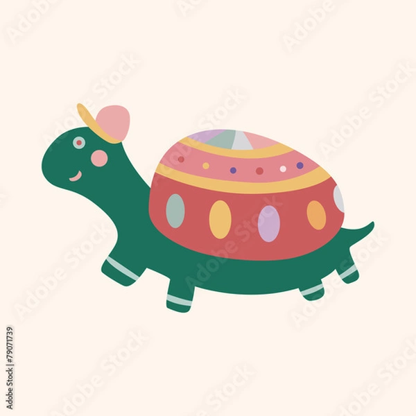Fototapeta animal turtle cartoon theme elements vector,eps