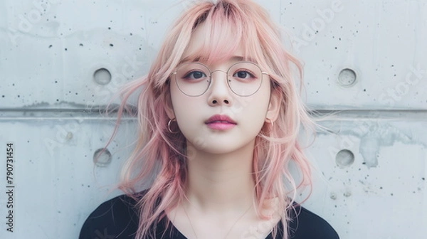 Obraz 若いヘアカラーモデル　女性