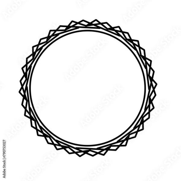 Fototapeta Minimalist Circle Frame 