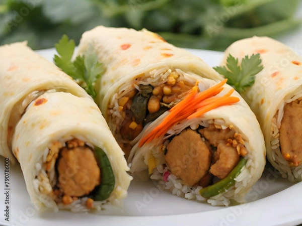Fototapeta Chicken roll  ai gerntive