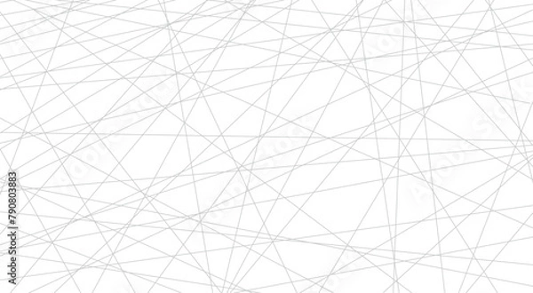 Fototapeta 灰色の交差する様々な線で構成された背景素材