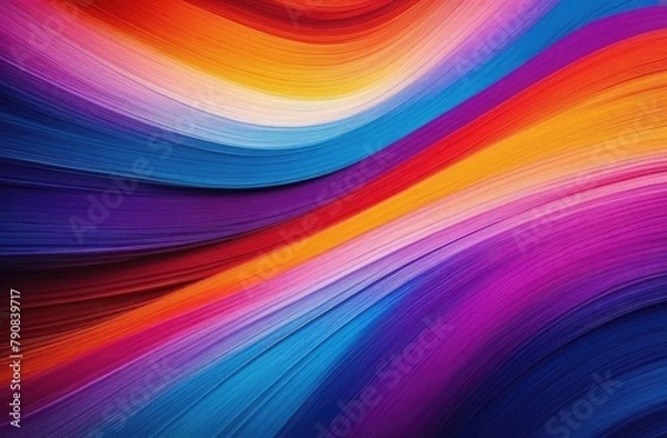 Fototapeta Colored Liquid acrylic paints. The background consists of lines, strokes of paint.