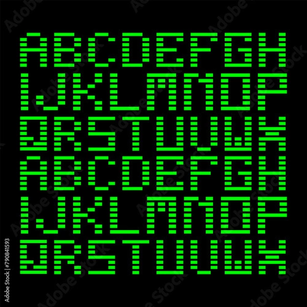 Obraz code numbers on black background
