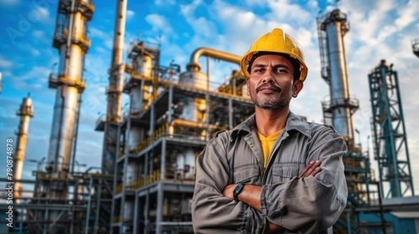 Fototapeta Workers play a vital role in driving economic growth and development, contributing their skills and expertise to various industries and sectors.