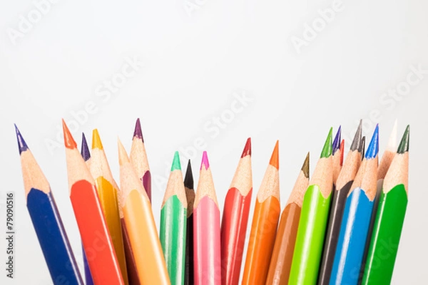 Fototapeta Farbenfroh - Farbstifte