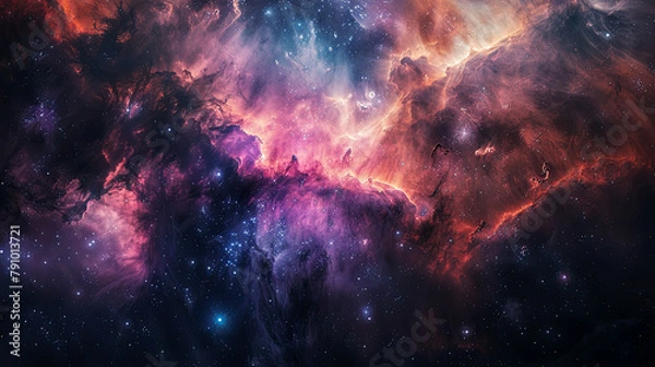 Fototapeta Enigmatic Cosmos Dark Nebula Cinematic Beauty