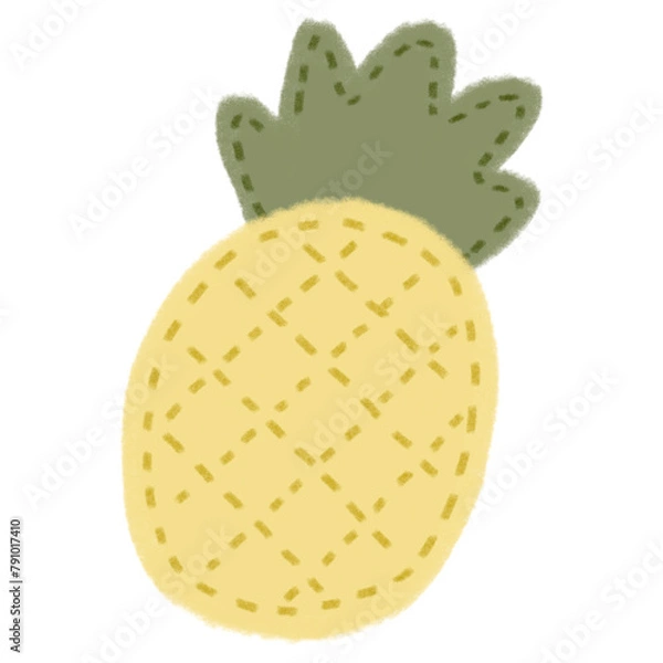 Obraz pineapple embroidery