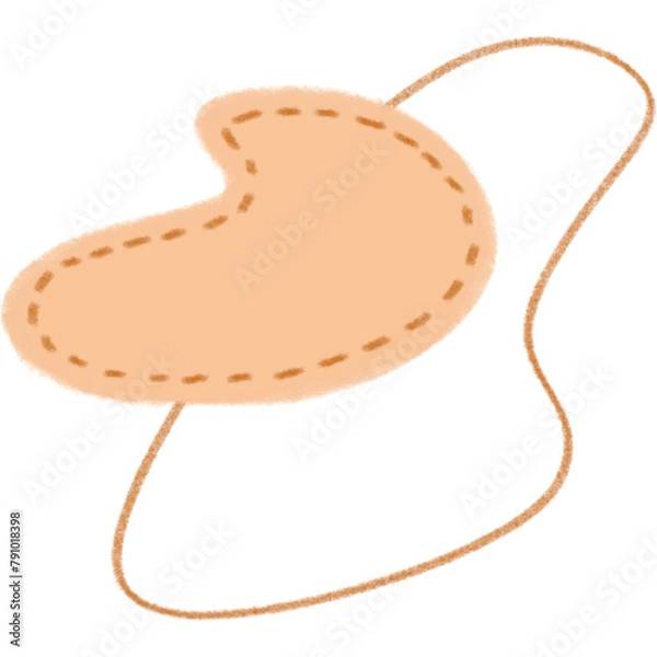 Obraz orange minimal abstract material