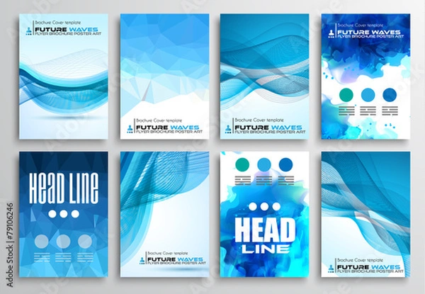 Fototapeta Set of Flyer Design, Infographics Brochure Designs