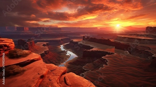 Fototapeta mesmerizing and unique landscape