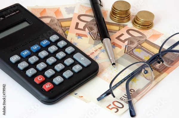 Fototapeta it calculates your money