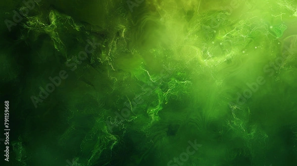 Fototapeta Green Dream: Sensational Digital Background. Generative AI