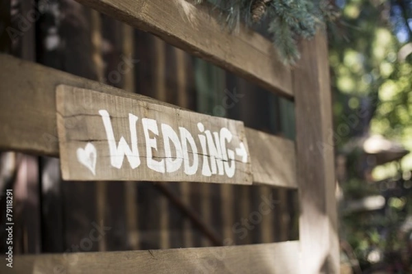 Obraz Wedding Sign