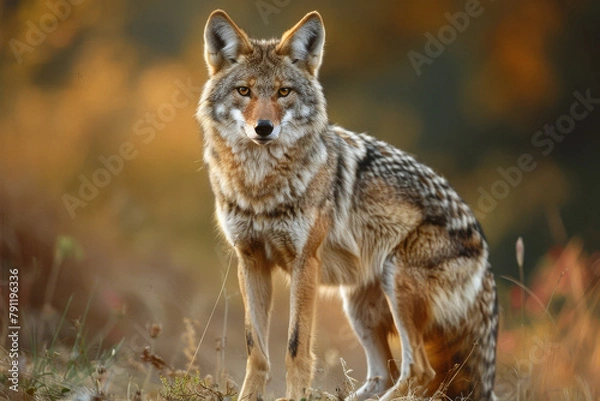 Fototapeta coyote in the field