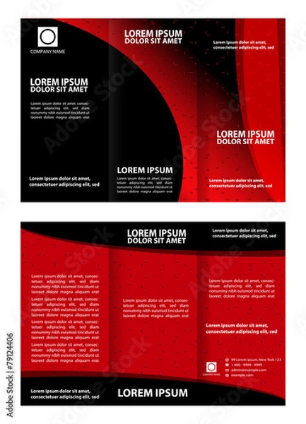 Obraz Tri-Fold Corporate Business Brochure Design