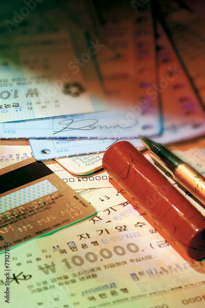 Fototapeta 돈이미지