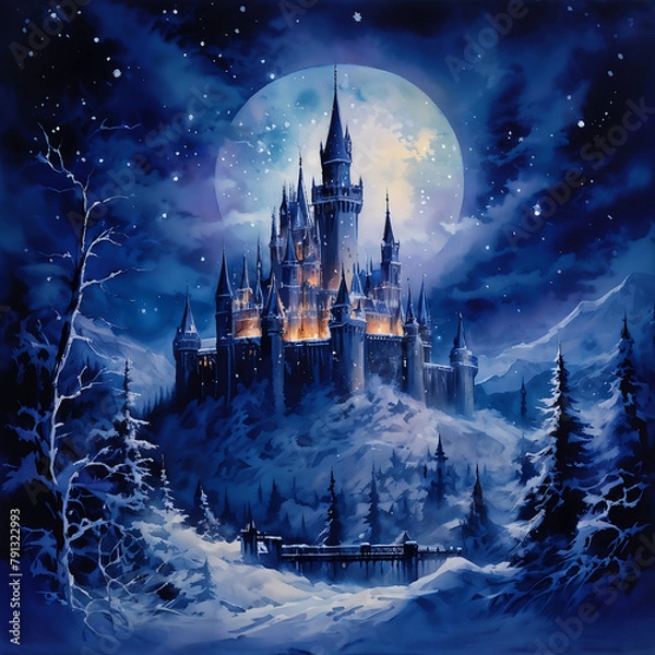 Obraz 어두운 분위기 마법의성