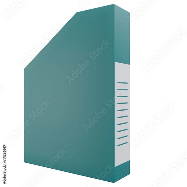 Fototapeta folder, office 3d icon illustration with transparent background