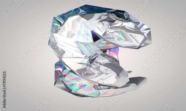 Obraz abstract glas shape