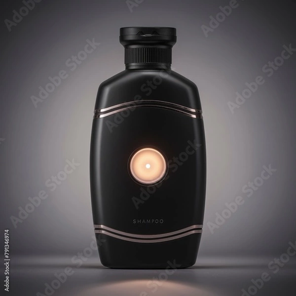 Fototapeta shampoo bottle with simple and elegant lines