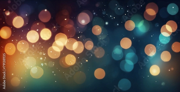 Fototapeta colorful light bokeh background with soft light sparkles