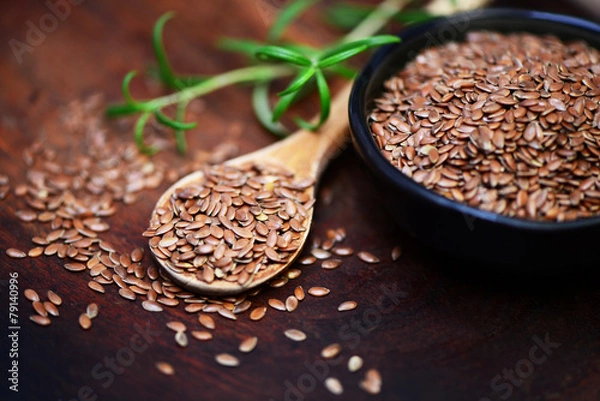 Obraz siemię lniane