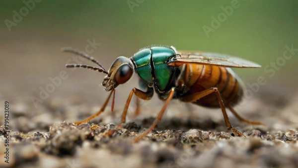 Fototapeta macro of a fly