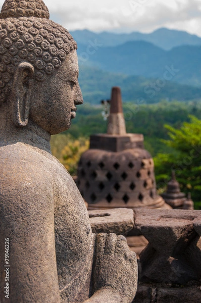 Obraz Budda w Borobudur