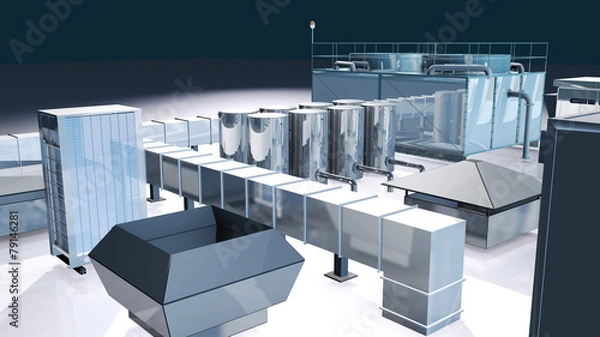 Fototapeta Dachlandschaft