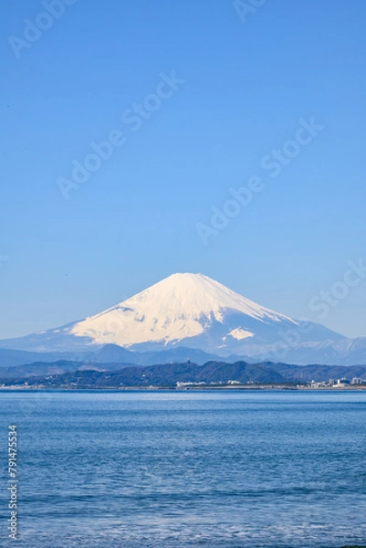 Fototapeta 片瀬海岸からの富士山
