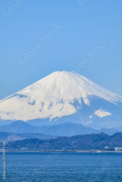 Fototapeta 片瀬海岸からの富士山