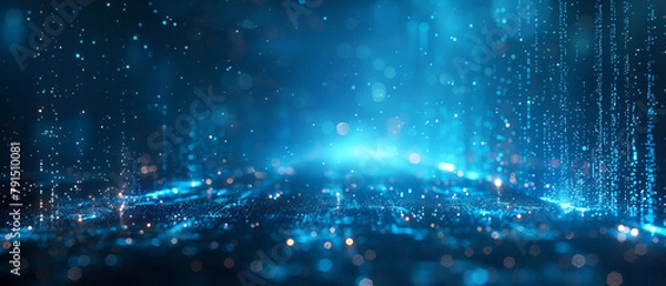 Fototapeta Digital background for tech, AI, data, audio, graphics, made by AI
