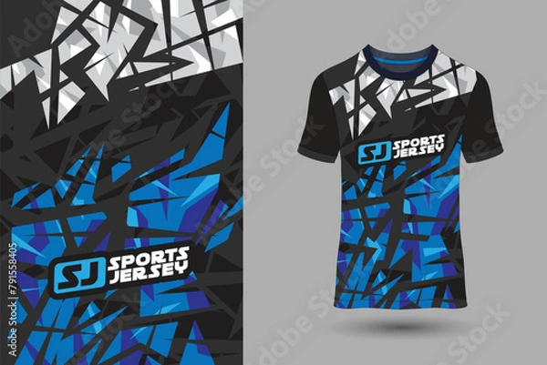 Obraz Abstract sport background grunge texture pattern for jersey