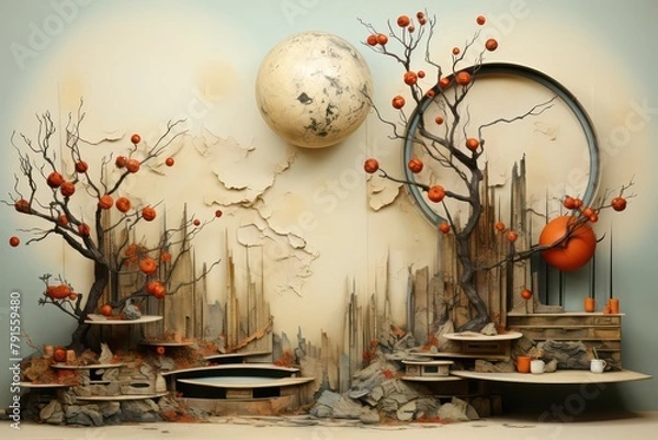 Obraz background with tree