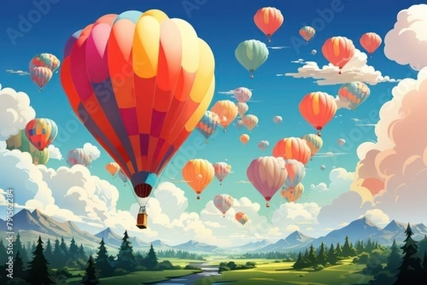 Obraz hot air balloons