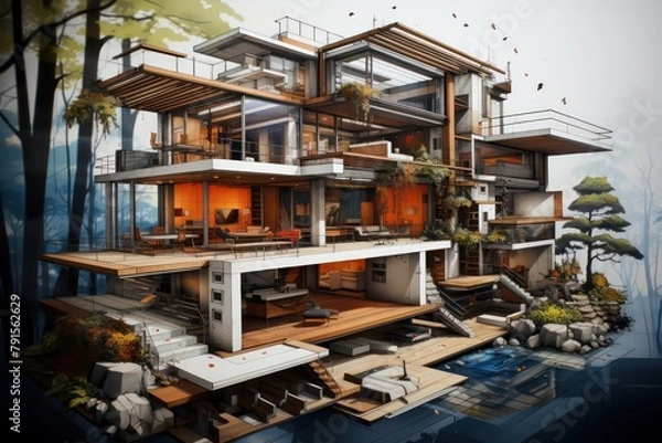 Obraz house under construction