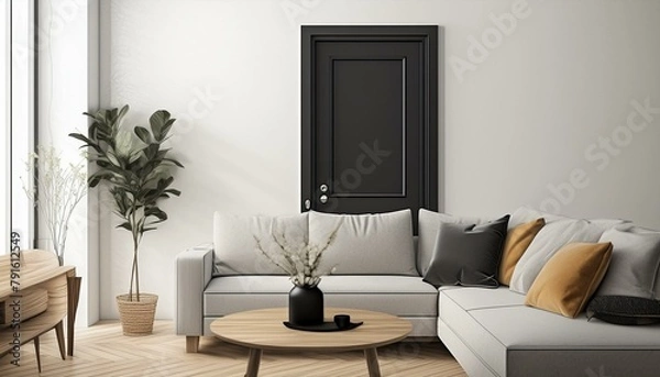 Fototapeta Elegance Redefined: Minimalist Black & White
