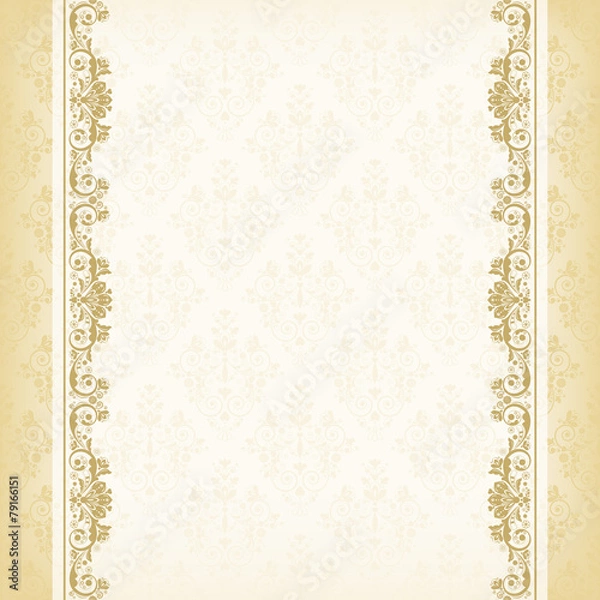 Obraz vector vintage floral  background