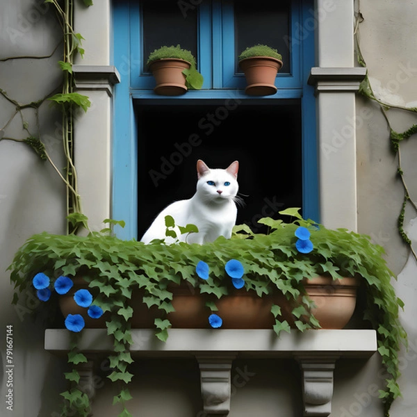 Obraz cat on the window