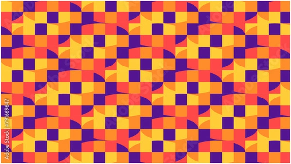 Obraz abstract blue background with squares