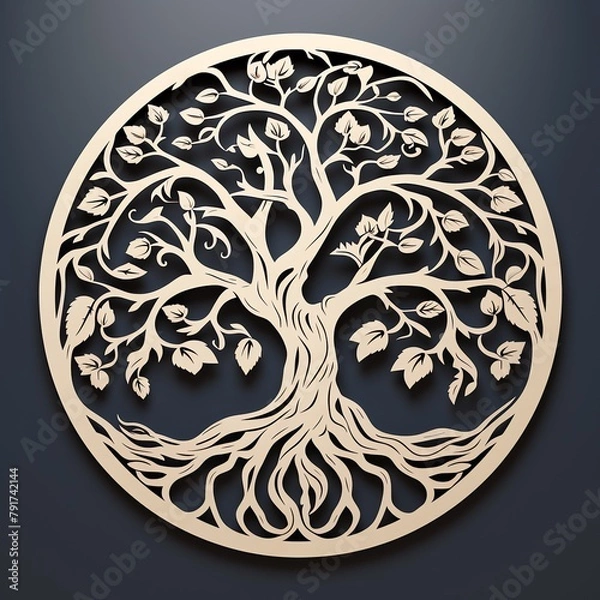 Fototapeta a circular tree of life