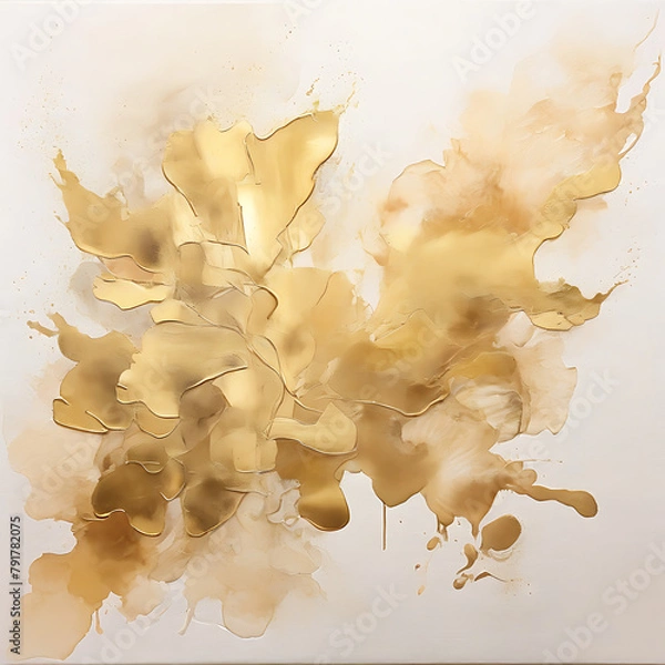 Obraz Abstract watercolour gold background
