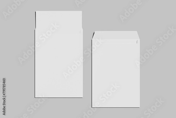 Obraz Blank  envelope  paper with background gray