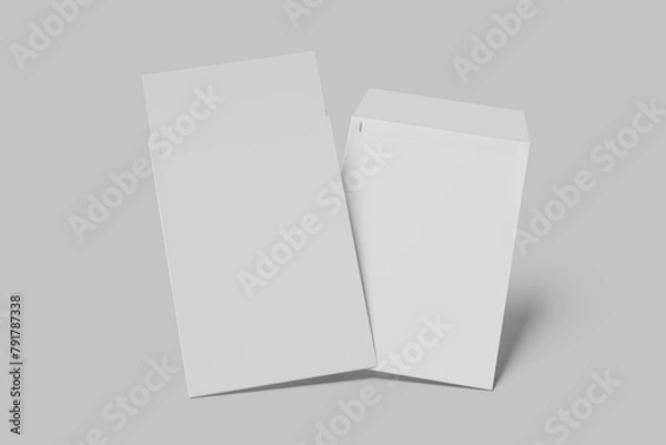 Obraz Blank  envelope  paper with background gray