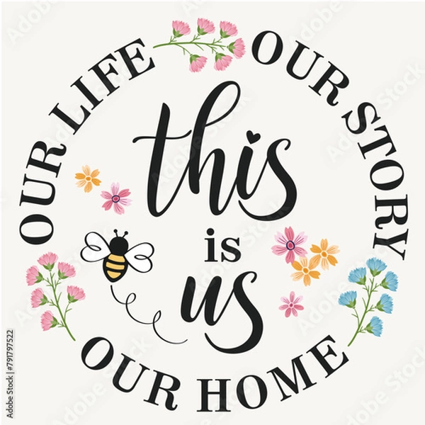 Fototapeta Spring Design,This is Us!