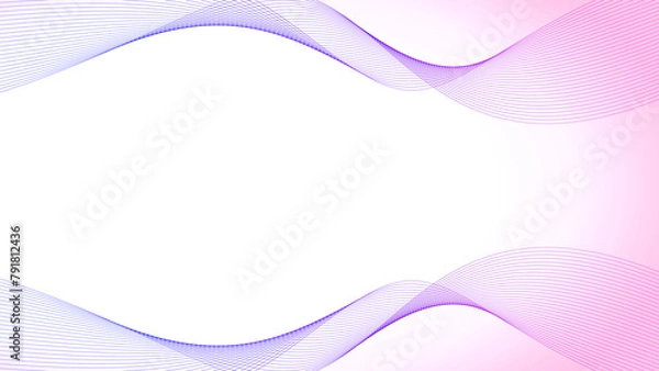 Fototapeta Dynamic Gradient Wave Presentation Background. Digital Waveform Presentation Background. Sleek Gradient Wave Presentation Template. Dynamic Waveforms: Abstract Digital Art.